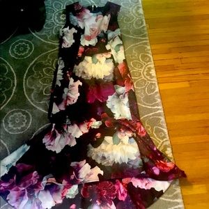 Calvin Klein sleeveless high- low dress